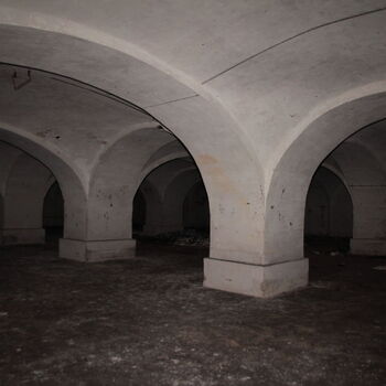 Monumental dark landmark of the city 2023