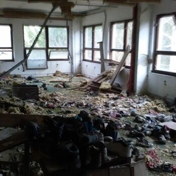 Ein verlassenes Restaurant