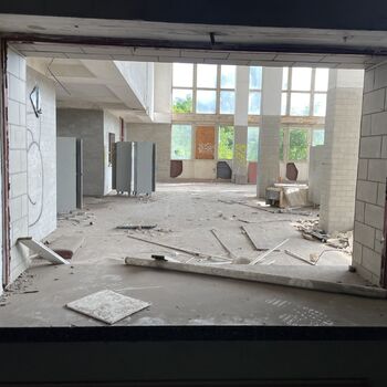 Abandoned railway station