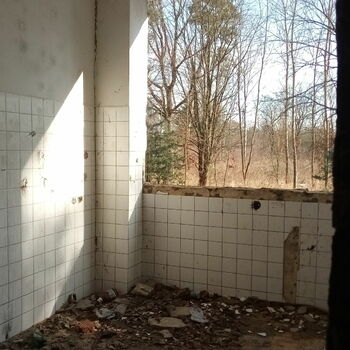 Toaleta místnost zeď Toaleta místnost zeď