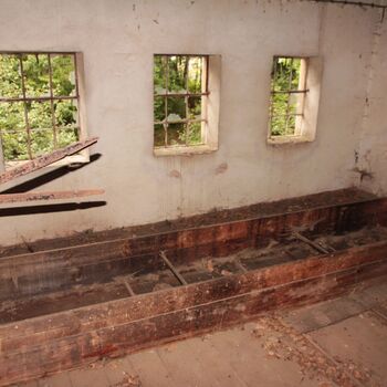 Sušárna chmele na zámeckém dvoře