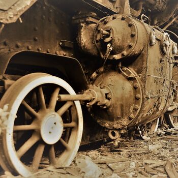 Železniční dvůr v Maďarsku 2019