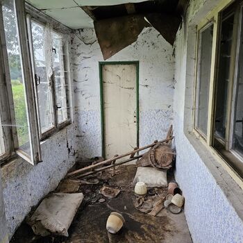 A house by the road.