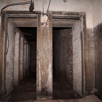 Monumental dark landmark of the city 2023