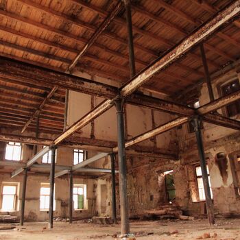 Die Spinnerei, die den Umbau nicht bestanden hat