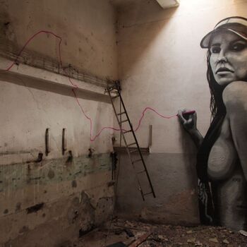 Monumental dark landmark of the city 2023