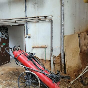 Kdysi každý velký podnik měl velkou kotelnu s vysokým komínem