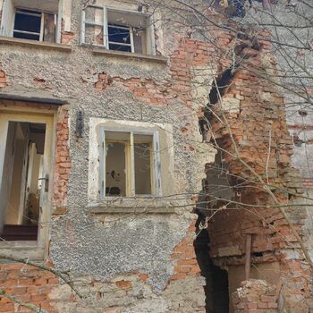architecture brick building house facade old