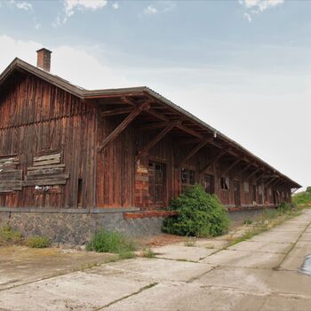 Hölzernes Lagerhaus