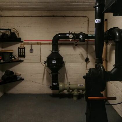 Cover under the panel house