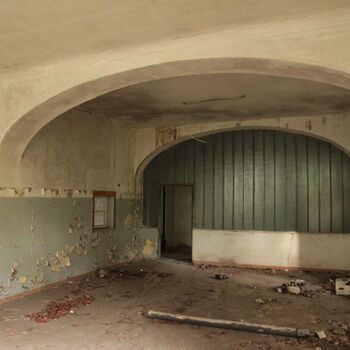 Monumental dark landmark of the city 2023