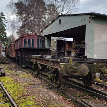Railway carriages and station building_2024