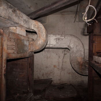 Monumental dark landmark of the city 2023