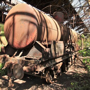 Železniční dvůr v Maďarsku 2019