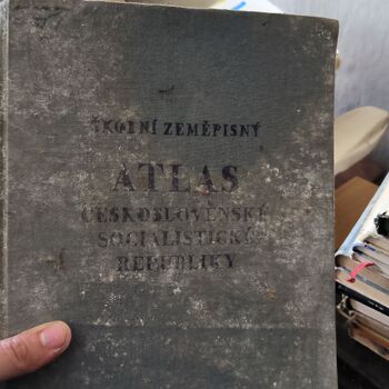 An abandoned house in the middle of a village