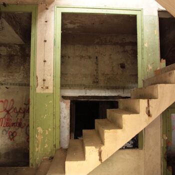 Monumental dark landmark of the city 2023