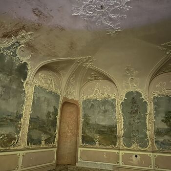 opuštěný zámek - teď už v rekonstrukci