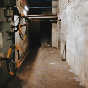 Geheimes Objekt in der Mitte der U-Bahn