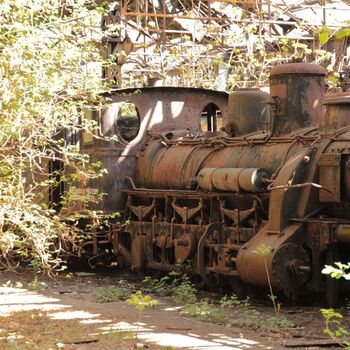 Železniční dvůr v Maďarsku 2019