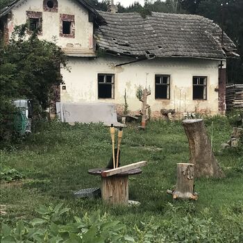 Cottage in the field