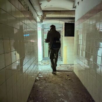 An abandoned children's home for the mentally handicapped! They abused the patients here.