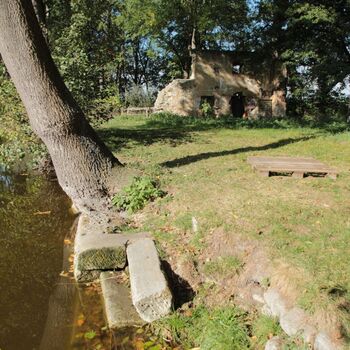 Farmyard with granary and mill ruins 2023 Farmyard with granary and mill ruins 2023