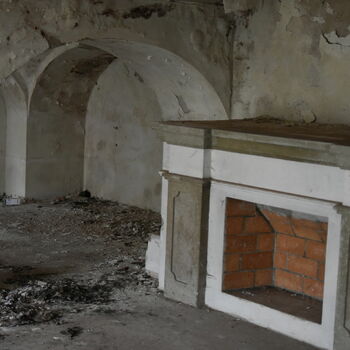 architecture old building fireplace ancient wall