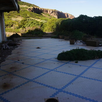 patio water area landscape