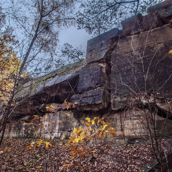 Bunkr/hangár pro prototypy ve druhé světové válce