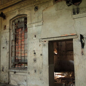 Monumental dark landmark of the city 2023