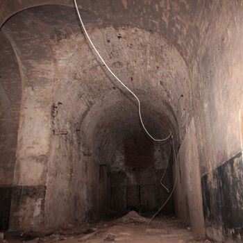 Monumental dark landmark of the city 2023