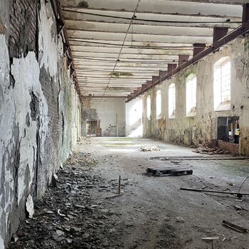 Former paper mill, then a tire shop Former paper mill, then a tire shop