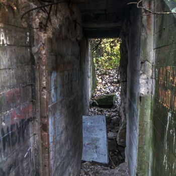 Bunkr/hangár pro prototypy ve druhé světové válce