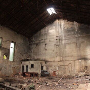 Monumental dark landmark of the city 2023