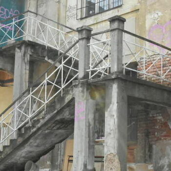 krok struktura balkon podpora Architektura budova zařízení