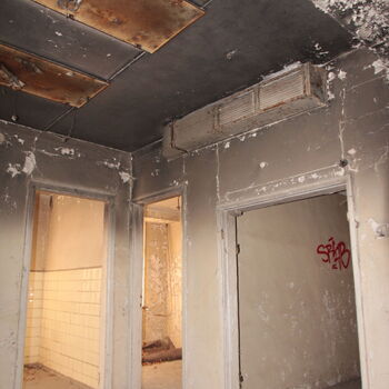 Soviet hospital on the outskirts of the city Soviet hospital on the outskirts of the city