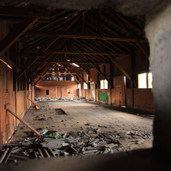 Hölzernes Lagerhaus