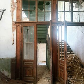 Tür Schiebetür Gebäude