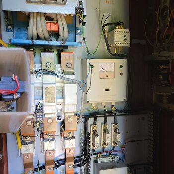 Větrná elektrárna.