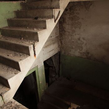 Monumental dark landmark of the city 2023