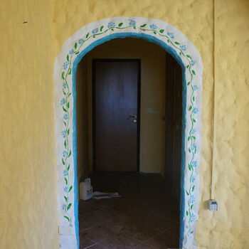 door architecture wall building old