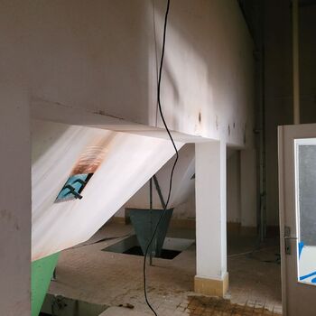 Water treatment plant without water.