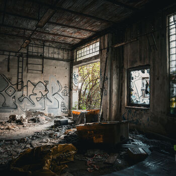 Abandoned liquor factory