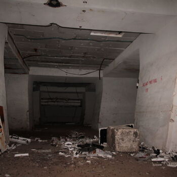 Monumental dark landmark of the city 2023