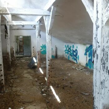 Semi-dilapidated ship