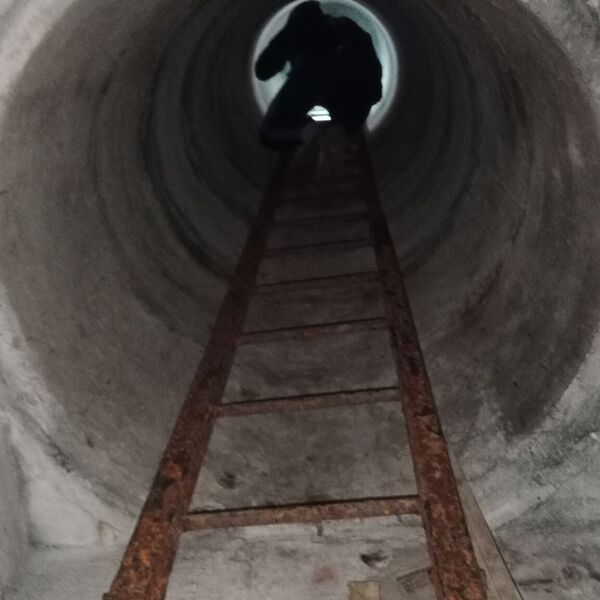 Abandoned command shelter