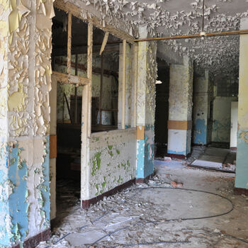 Architektura budova zeď