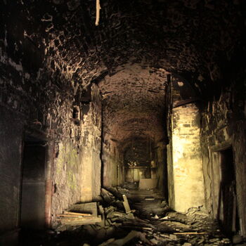 Monumental dark landmark of the city 2023