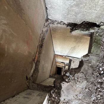 Ruins of a Soviet settlement Ruins of a Soviet settlement