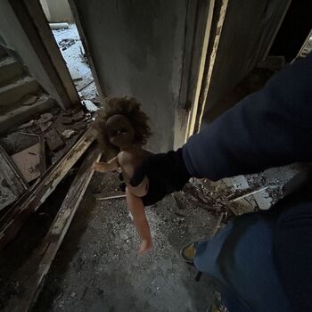 Ruins of a Soviet settlement Ruins of a Soviet settlement